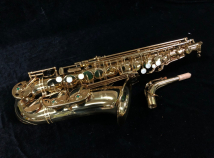 Used P. Mauriat 185 Step Alto Saxophone in Gold Lacquer with Case, Serial #PM1120719
